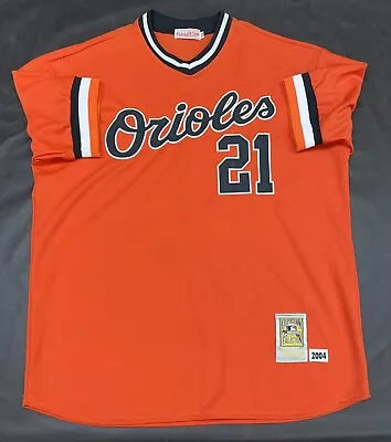 2004 Mitchell And Ness Sammy Sosa Orioles #21 Jersey Cooperstown Mens Size 52 • $41