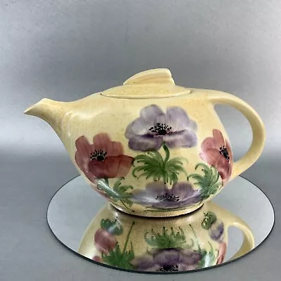 Radford Pottery Floral Teapot Art Deco Antique England Vintage Tea English Crack • $20