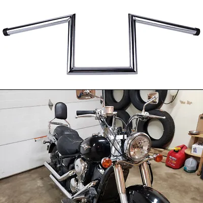 8  Rise Drag Bar 1  Motorcycle Handlebar Ape Hanger Bars For Harley Softail Dyna • $81.73