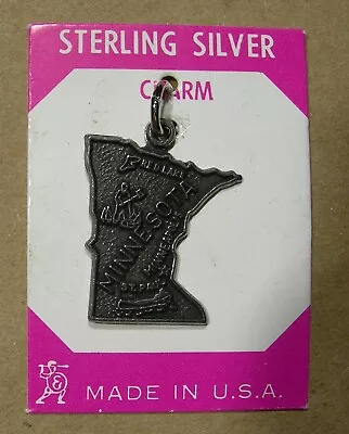 Minnesota .925 Sterling Silver Charm State Made In USA • $9.99