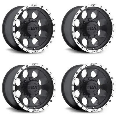 Set 4 15  Mickey Thompson Classic Baja Lock Matte Black With Machined Beadlock S • $1128