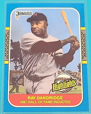 1987  Donruss Highlights #18 Ray Dandridge Minneapolis Millers Baseball Card T5 • $2.99