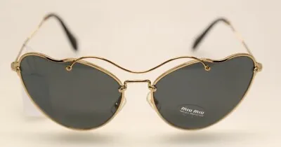 Miu Miu MU 55R 7OE-1A1 Antique Gold / Grey Sunglasses (#258) • $55.99