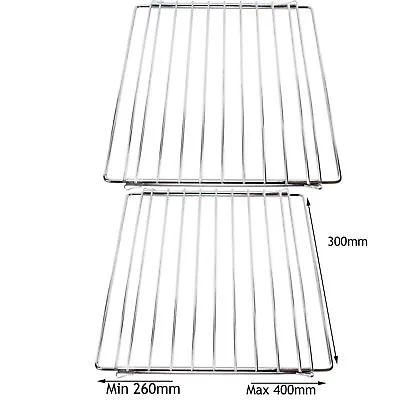 KENWOOD Small Adjustable Extendable Chrome Range Mini Oven Cooker Shelf Rack X 2 • £19.59