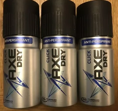 £24.99 • Buy Rare Axe Lynx Click Body Spray Deodorant 3 X 150ml Discontinued FREE P+P