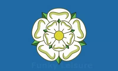 Yorkshire Rose Flag  150cm X 90cm (5ft X 3ft) With Eyelets • £5.99