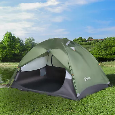 Water-Fighting Outdoor 1-2 Person Tent W/ 4 Mesh Windows & Easy Carry Bag • $42.29