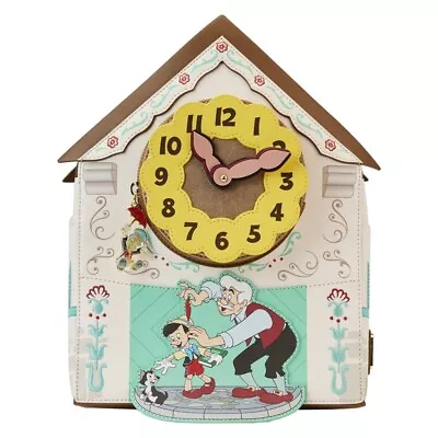 Loungefly Disney Pinocchio Cuckoo Clock Mini Backpack Wondercon Limited Edition • $50