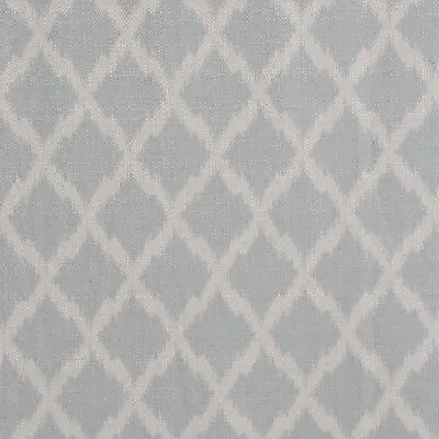 Bali Ikat Sapphire Fabric | Tribal | Weave | Curtains Upholstery Cushions • £1.79