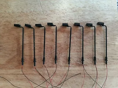 £5.75 • Buy Set Of 8 X Sm045 00 Gauge Black Modern Street Lights Led Made