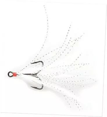 Mustad Ultra Point Size 6 (Pack Of 2) Black Nickel Hook/ Red Grizzly Feathers • $12.25