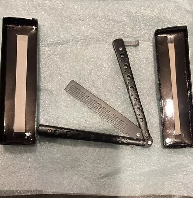 Butterfly Knife-shaped Comb Stylish Comb Black 1 Pc • $25