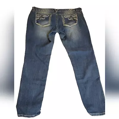 Vanity Womens Jeans Blue Premium Collection Skinny‎ Ankle Stretch Size 32x30 • $28