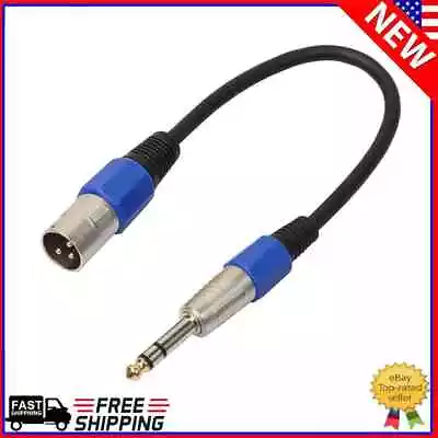 3P XLR Male Jack To 1/4 6.35mm Female Plug Stereo Microphone Adapter Cable • $6.50