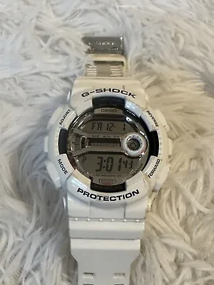 Casio G-Shock Digital Mens White L-Spec Series Watch GD-110-7DR • $50.99