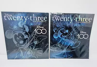 Disney 100 D23 Twenty Three Magazine Both 2023 Special Commemorative Issue • $99.77