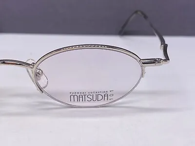 Matsuda Eyeglasses Frames Men Woman Round Oval Silver 101 Japan Half Rim Np • $232.25