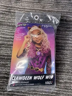 Clawdeen Wolf CHILD Wig Costume Accessory NEW Sealed Monster High Halloween • $14.99