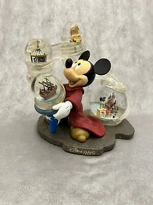 £120 • Buy Mickey Mouse Fantasia Snow Globe Disney Land Paris Disneyana 