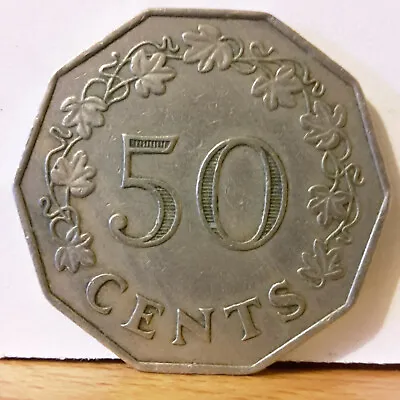 £2 • Buy Malta 50c 1972 