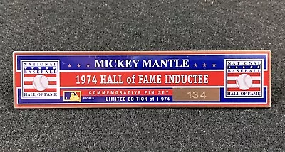 Mickey Mantle New York Yankees Hall Of Fame Name Plate  Pin • $9.95