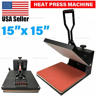 15 X15  Heat Press Transfer Digital Clamshell T-Shirt Sublimation Press Machine • $149.99