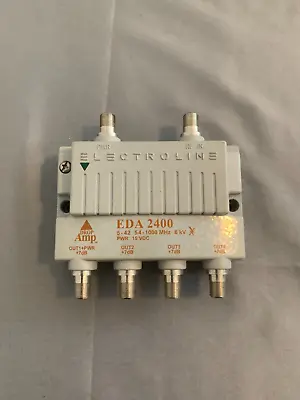 Electroline EDA 2400 4-port RF/CATV Distribution Amplifier • $24.99