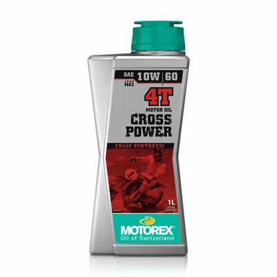 MOTOREX 1Ltr 10W60 4T CROSS POWER 4 STROKE OIL MOTOREX Mx Road ATV KTM Husqvarna • $24.98