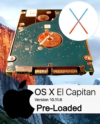 750GB | MacBook Pro Hard Drive El Capitan 10.11 | 2.5 2010 2011 2012  A1286 • $27.99