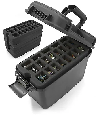 CM Miniature Storage Figure Case - 105 Slot Figurine Miniature Carrying Case • $79.99