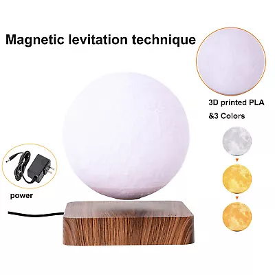 3D Printing Magnetic Levitating Floating Moon Lamp Night Light Room Table Decor • $57.14