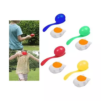 Egg And Spoon Race Game Outdoor Lawn Relay Game Outdoor Fun Game Balance • £4.84