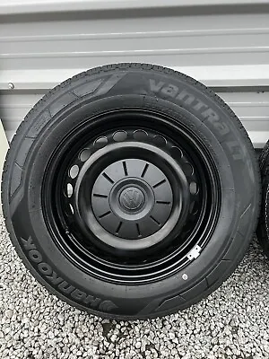Vw Transporter T5 T5.1 T6 T6.1 Genuine Steel Wheels 16” Hankook Tyres • $504.04
