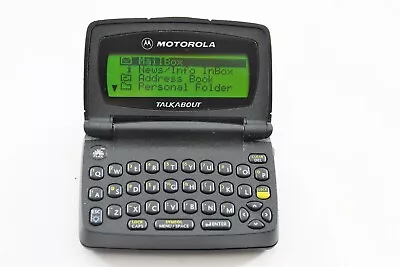 Motorola Talkabout  Way Pager A06QBB5806AA Transparent Black • $133