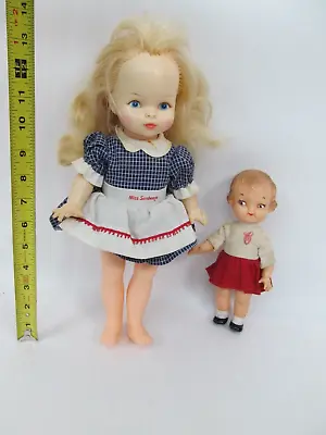 Lot Of 2 Vintage Advertising Dolls Horsman Miss Sunbeam + Campbell’s Soup Kid • $12.74