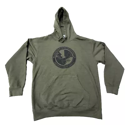 Independent Trading Company Hoodie Counter Terrorist Unit Size Large Army Green • $12.50