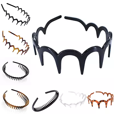 Sharks Tooth Zig Zag Hair Band Toothed Headband Alice Band Sports Ladies Mens Uk • £6.24