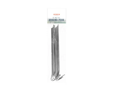 10 X Galvanised Metal Tent Pegs For Camping Gazebo Ground Sheet New • £2.94