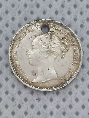 Holed. 1856 1 Pence Maundy • $30