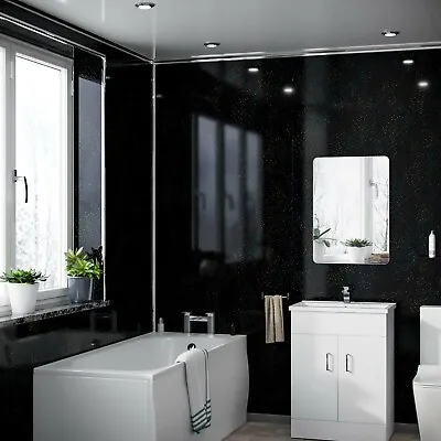 Black Spot Galaxy Cladding Modern PVC Panels Shower Wet Wall 2400x1000x10mm • £1.99