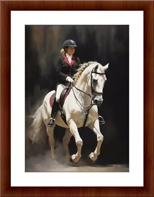 Horses Equestrian  A4print Poster  Home Decor Gift Wall Art • £4.99