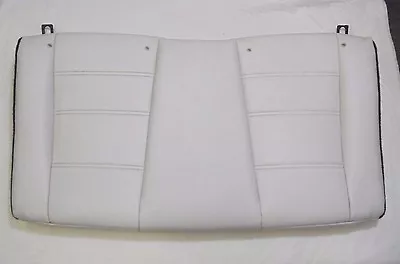 1999-2004 Mustang Convertible Rear Seat Back / Upper - White - Leather • $139.99