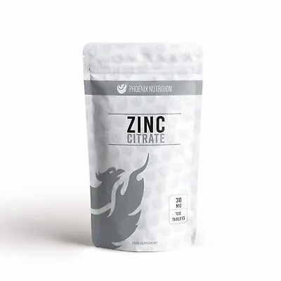 Zinc Citrate 30mg X 120 Tablets Triple Strength 300% RDA • £4.99