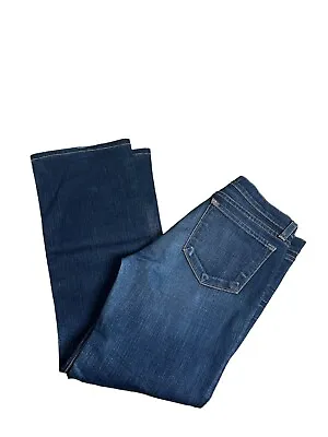J Brand Womens Jeans Dark Wash Stretch Flare Leg Flat Front 818 DKV Size 28 • $19.49
