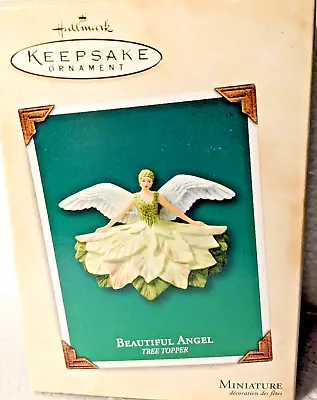 Hallmark 2003 Beautiful Angel Tree Topper Miniature Keepsake Ornament MIB • $13.31