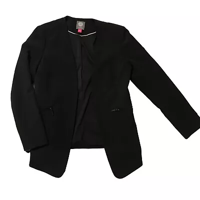 Vince Camuto Womens Size 2 Black Office Business Wear Open-front Blazer  199527 • $20