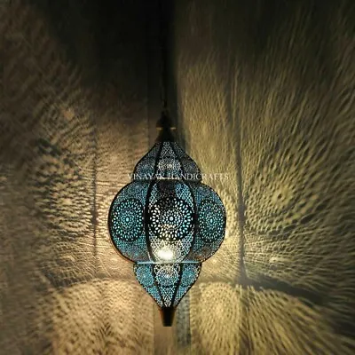 Modern Turkish Hanging Lamps Handmade Moroccan Ceiling Lights Home Lantern Gifts • $76.49