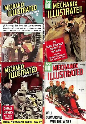 Mechanix Illustrated Science Mechanics Electricity -20 Old Rare Magazines On DVD • $12.99