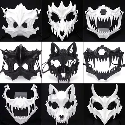 Halloween Demon Mask Carnival Werewolf Skull Mask Cosplay Costumes Anime Cosplay • $6