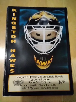 1997/98 Kingston Hawks Hull V Murrayfield Royals Ice Hockey  8/11/97 • £0.99